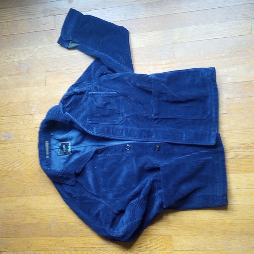 Todd Snyder Medium M Mens Blue Corduroy 100% Cotton Chore Coat